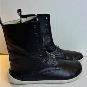 Aintap Barefoot Black Long Side Zipper Earthing Zero Drop Boots Size 41